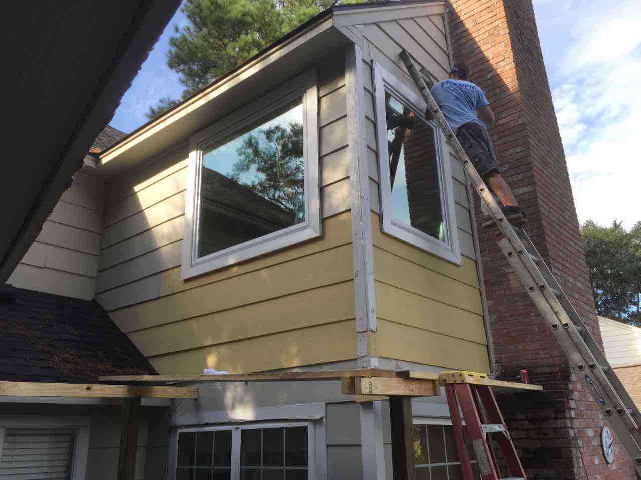 Vinyl Window Frame-Up with Hardie Siding Installation Contractor Mission Viejo